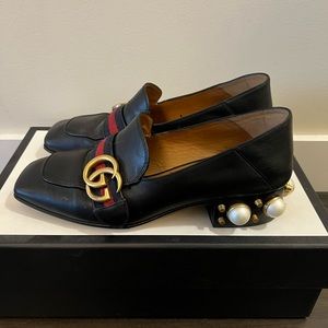 Gucci Pearl Mid-Heeled Loafer
